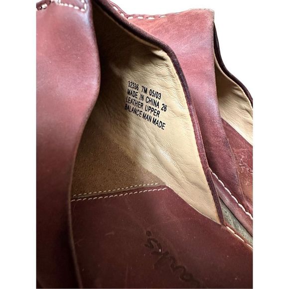 Clark’s Red Leather Mule Clogs - Picture 6 of 12